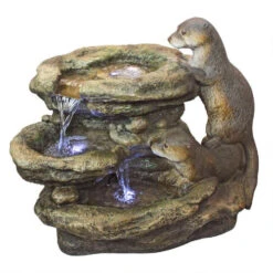 21.5" Sea Otters Garden Sculptural Fountain -Ornaments Store dotsc20dw97060 3 78685.1587644200