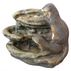 21.5" Sea Otters Garden Sculptural Fountain -Ornaments Store dotsc20dw97060 4 17620.1587644200