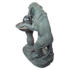 26.5" Dog Standing Drinking From Sculptural Fountain -Ornaments Store dotsc20ss10795 2 95006.1588362667