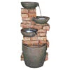 34.5" Stacked Bricks With 3 Pools Cascading Water Fountain -Ornaments Store dotsc20ss1083 94696.1588355528