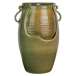 21" Rippling Jar Ceramic Cascading Outdoor Fountain -Ornaments Store dotsc20ss11344 6 76254.1664379351