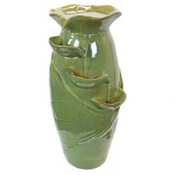 30" Ceramic Vine Jar Cascading Garden Fountain -Ornaments Store dotsc20ss11537 1 62905.1664901053
