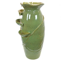 30" Ceramic Vine Jar Cascading Garden Fountain -Ornaments Store dotsc20ss11537 3 19845.1664901053