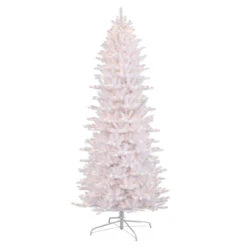 9’ Pre-Lit White Fraser Fir Artificial Christmas Tree - Clear Lights - 33400709
