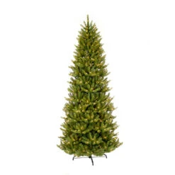 7.5’ Pre-Lit Slim Fraser Fir Artificial Christmas Tree - Clear Lights - 32905171