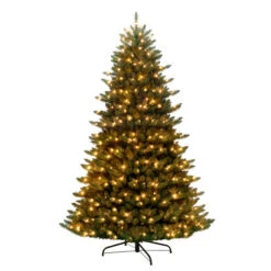 7.5' Pre-lit Cascade Pine Artificial Christmas Tree - Clear Lights