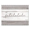White And Gray Christmas Falala Wrapped Rectangular Wall Art Decor 16" X 20"