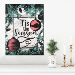 Green And Red "Tis The Season" Christmas Wrapped Rectangular Wall Art Decor 40" X 30" 6 Green And Red "Tis The Season" Christmas Wrapped Rectangular Wall Art Decor 40" X 30" -Ornaments Store drhan vmtq140 gwc4030 1 82073.1688221050