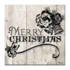Beige And Black "MERRY CHRISTMAS" Wrapped Square Wall Art Decor 12" X 12" -Ornaments Store drhan vmtq152 gwc1212 2 45495.1688221048