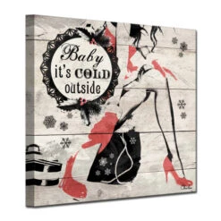 Beige And Red Christmas Cold Out Wrapped Square Wall Art Decor 12" X 12" 7 Beige And Red Christmas Cold Out Wrapped Square Wall Art Decor 12" X 12" -Ornaments Store drhan vmtq155 gwc1212 3 00132.1588393441