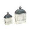 Set Of 2 White And Gray Antique Style Floral Rectangular Nesting Lanterns 18.5" 1 Set Of 2 White And Gray Antique Style Floral Rectangular Nesting Lanterns 18.5" -Ornaments Store dson 2468220ec 1 17971.1587645163