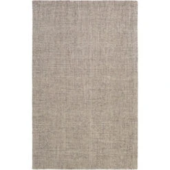 10' X 14' Solid Brown And Gray Rectangular Area Throw Rug