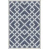 2' X 3' Diverting Lanes Sky Blue And Egg Shell White Area Throw Rug -Ornaments Store dsur btn4004 23 1 34953.1588387528