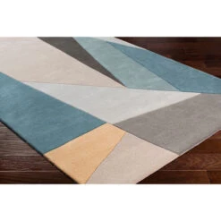 10' X 14' Contemporary Style Green And Gray Rectangular Area Throw Rug -Ornaments Store dsur fm7223 1014 2 72277.1663427333
