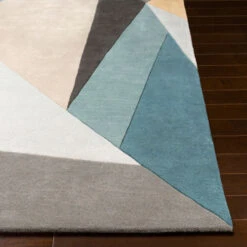 10' X 14' Contemporary Style Green And Gray Rectangular Area Throw Rug -Ornaments Store dsur fm7223 1014 4 41493.1664292608