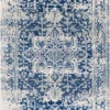 2' X 3' Traditional Style Navy Blue And Beige Rectangular Area Throw Rug -Ornaments Store dsur hap1021 23 1 59792.1588385296