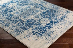2' X 3' Traditional Style Navy Blue And Beige Rectangular Area Throw Rug 9 2' X 3' Traditional Style Navy Blue And Beige Rectangular Area Throw Rug -Ornaments Store dsur hap1021 23 3 26390.1588385296
