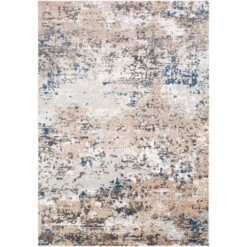 5.25' X 7.25' Distressed Beige And Gray Rectangular Area Throw Rug -Ornaments Store dsur mln2300 5373 1 18567.1664639372