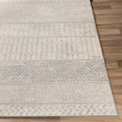 8.8' X 12.25' Contemporary Style Gray And Beige Rectangular Area Throw Rug -Ornaments Store dsur moc2306 810 4 36269.1588403696