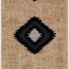 2.1' X 7.5' Ethnic Black And Brown Rectangular Area Throw Rug Runner -Ornaments Store dsur par1096 2276 1 26563.1663776144