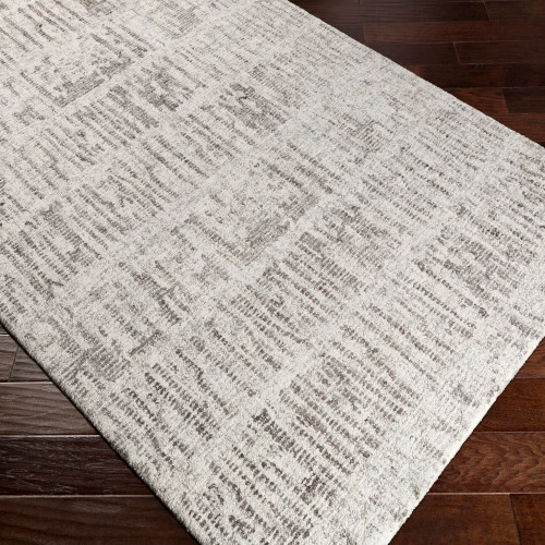 2' X 3' Distressed Brown And White Rectangular Area Throw Rug 4 2' X 3' Distressed Brown And White Rectangular Area Throw Rug - Image 2