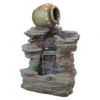 20.5" Spilling Jug Hand-Finished Cascading Outdoor Garden Fountain -Ornaments Store dtosc20dw73064 09210.1587643981