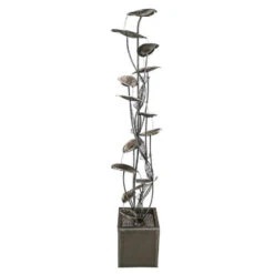 84" Bronze Floral Metal Tower Fountain -Ornaments Store dtosc20fu71592 2 47334.1587644068