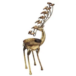 38.5" Deer Antler Cascading Falls Metal Outdoor Garden Sculptural Fountain -Ornaments Store dtosc20fu80103 2 00989.1665089291