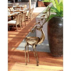 38.5" Deer Antler Cascading Falls Metal Outdoor Garden Sculptural Fountain -Ornaments Store dtosc20fu80103 6 82753.1588362811