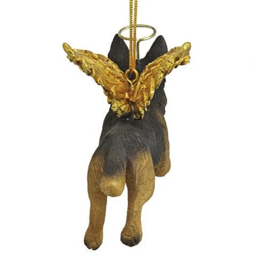 4" Flying German Shepherd Hand Painted Holiday Ornament 6 4" Flying German Shepherd Hand Painted Holiday Ornament - Image 4