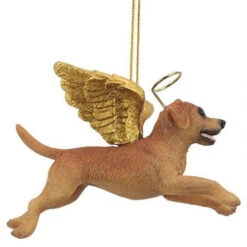 4" Flying Golden Retriever Puppy Hand Painted Holiday Ornament -Ornaments Store dtosc20jh170721 5 08868.1665433889