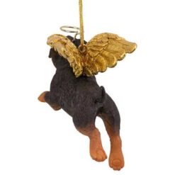 4" Flying Rottweiler Puppy Dog Hand Painted Holiday Ornament -Ornaments Store dtosc20jh170727 4 85094.1588362757