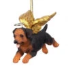 4" Flying Rottweiler Puppy Dog Hand Painted Holiday Ornament -Ornaments Store dtosc20jh170727 75384.1588362755