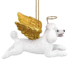 4" Flying Poodle Angle Hand Painted Holiday Ornament -Ornaments Store dtosc20jh170731 3 49311.1588355533