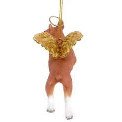 4" Flying Boxer Dog Hand Painted Holiday Ornament -Ornaments Store dtosc20jh170732 4 56589.1670490067