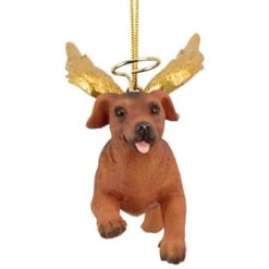 4" Flying Dachshund Dog Hand Painted Holiday Ornament -Ornaments Store dtosc20jh170734 2 16405.1588362764
