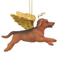 4" Flying Dachshund Dog Hand Painted Holiday Ornament -Ornaments Store dtosc20jh170734 5 57509.1588362765