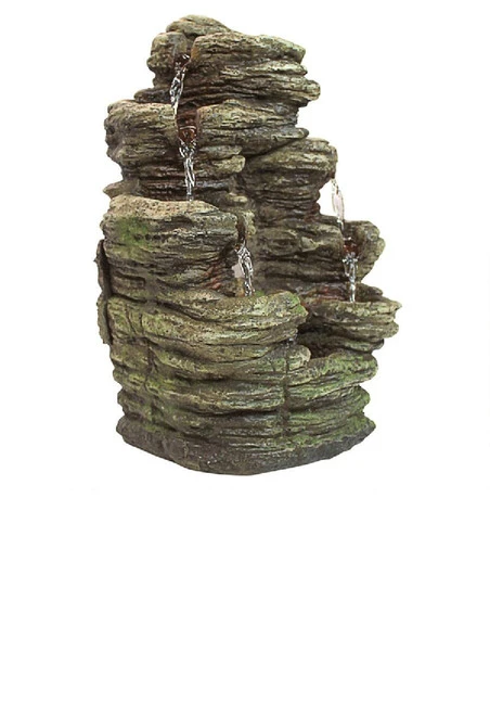 13.5" Horseshoe Bend Cascading Double Stream Garden Fountain 4 13.5" Horseshoe Bend Cascading Double Stream Garden Fountain - Image 2