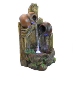 18" Ravello Three Urn Illuminated Cascading Sculptural Garden Fountain -Ornaments Store dtosc20qn164013 3 74000.1587644053