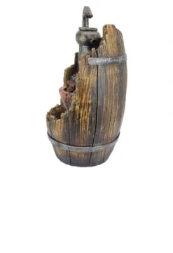 16" Illuminated Farm Barrel Cascading Sculptural Garden Fountain -Ornaments Store dtosc20qn164015 3 87232.1588356940
