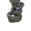 17.5" Illuminated Breakneck Falls Cascading Outdoor Garden Fountain -Ornaments Store dtosc20qn164019 31554.1587643943