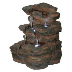 19" Ramrod Bluffs Hand Finished Illuminated Outdoor Garden Fountain 13 19" Ramrod Bluffs Hand Finished Illuminated Outdoor Garden Fountain -Ornaments Store dtosc20qn164050 16 24571.1588398465