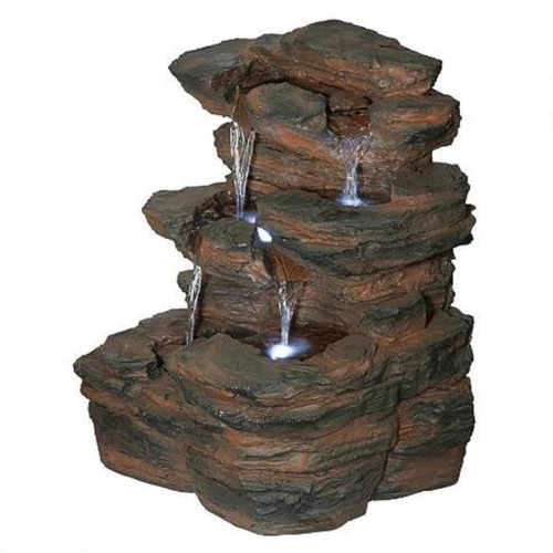 19" Ramrod Bluffs Hand Finished Illuminated Outdoor Garden Fountain 8 19" Ramrod Bluffs Hand Finished Illuminated Outdoor Garden Fountain - Image 6
