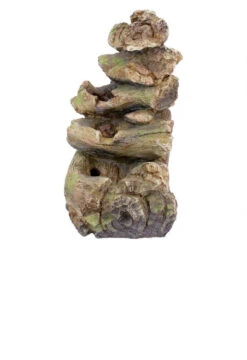 17.5" Illuminated Cascading Four-Tiered Falls Outdoor Garden Fountain -Ornaments Store dtosc20qn164053 4 45696.1587644034