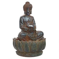 15" Buddha Peaceful Sculpture Fountain -Ornaments Store dtosc20ss5615 3 85146.1665520523