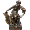 17.5" Bronze Traditional Sappho With Harp Tabletop Figurine -Ornaments Store dtosc eu14127 1 08711.1588402655