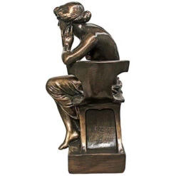 17.5" Bronze Traditional Sappho With Harp Tabletop Figurine -Ornaments Store dtosc eu14127 3 88441.1588402656