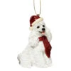 3.5" Sitting Poodle Dog Hand Painted Holiday Ornament -Ornaments Store dtosc jh576314 1 83264.1670490067