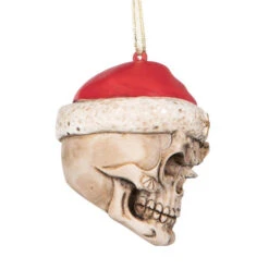 2.5" Red, White, And Brown Holiday Collections Creepy Skull Santa Hanging Ornament 7 2.5" Red, White, And Brown Holiday Collections Creepy Skull Santa Hanging Ornament -Ornaments Store dtosc qs23709 2 46512.1689172101