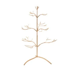 25" Jewelry Storage Twig Tree Decorative Tiered Organizer - Gold
